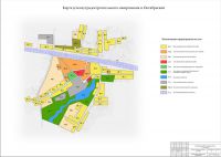Карта (схема) градостроительного зонирования поселок Октябрьский